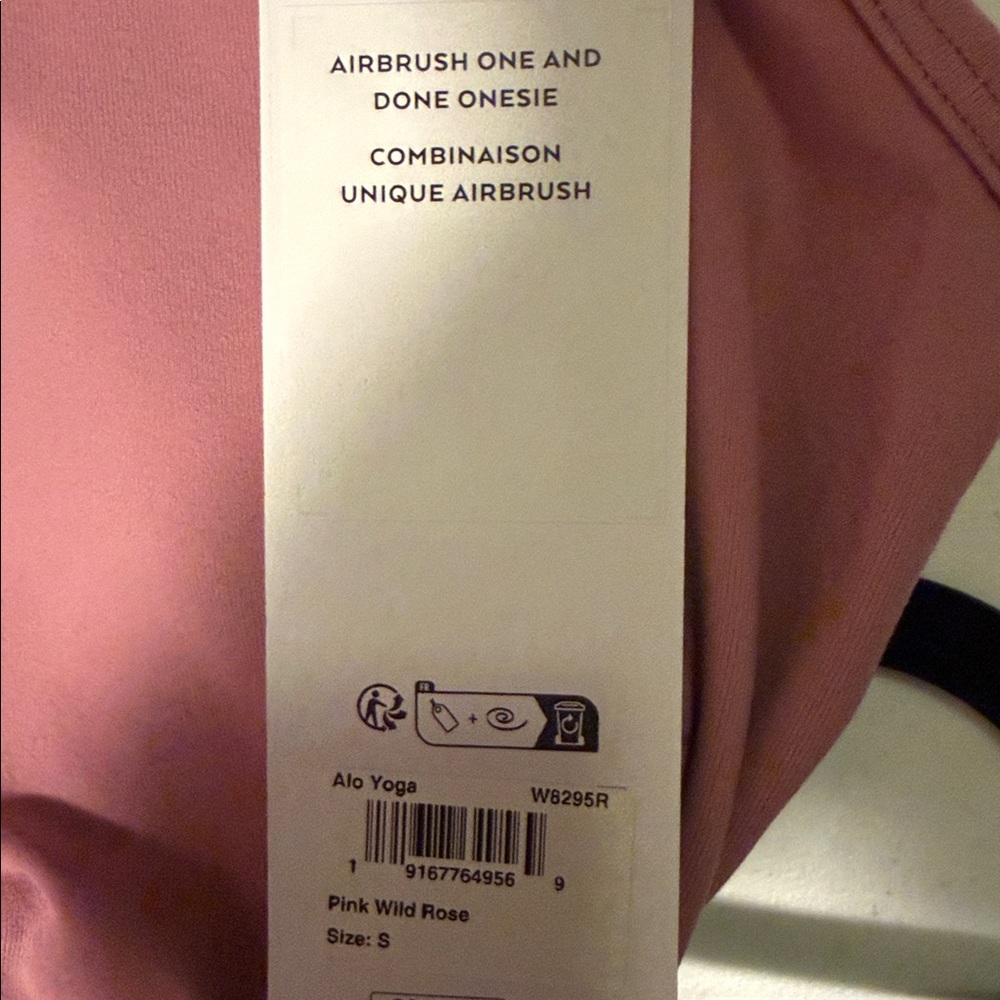 ALO YOGA | ✨NEW✨ Airbrush One And Done Onesie in Pink Wild Rose - Picture 6 of 6
